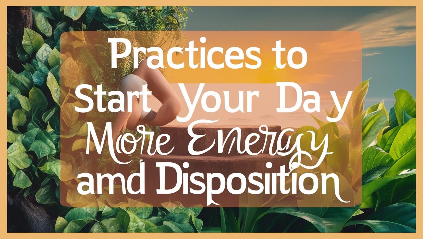 5 Practices to Start Your Day with More Energy and Disposition ...